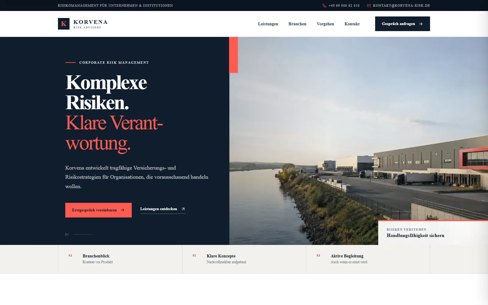 Korvena Risk Advisory — Korvena Risk Advisory — Auftritt für das Corporate-Geschäft