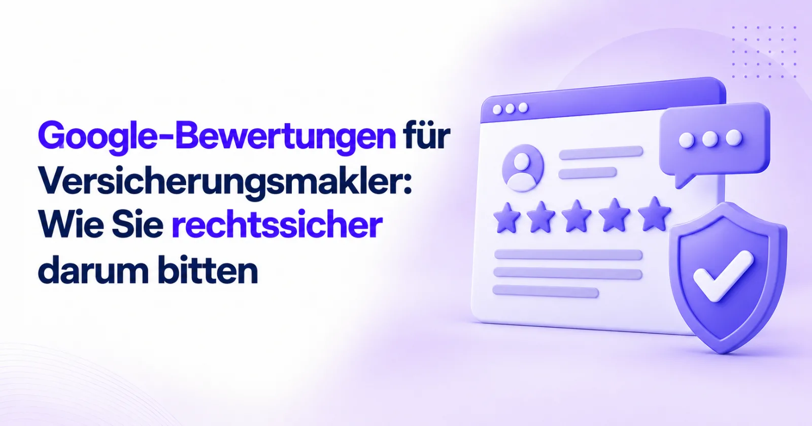 Smartphone mit geöffnetem Google-Bewertungsformular neben einer Karte mit QR-Code auf dem Beratungstisch eines Versicherungsmaklers